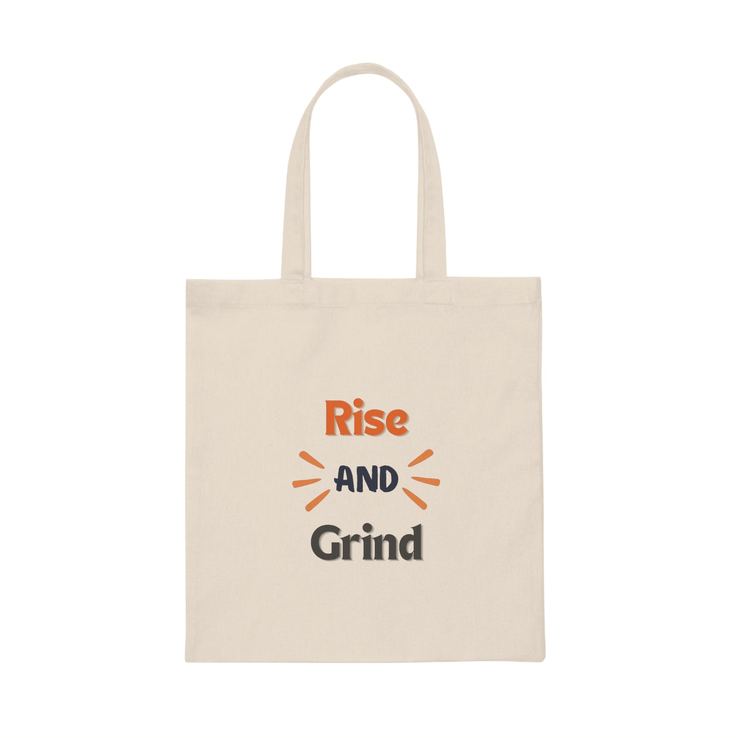 Rise and Grind Cotton Canvas Tote Bag